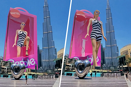 Дубайских автомобилистов стала раздражать гигантская кукла Барби