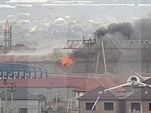 В здании торгово-выставочного комплекса в российском городе произошел пожар