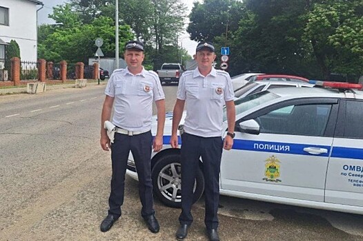 Экипаж ДПС спас жизнь ребенку в Северском районе Кубани