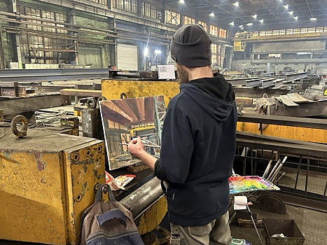 На ижевском предприятии ЦЗМ прошёл пленэр художников всероссийского арт-фестиваля «Время вперёд»