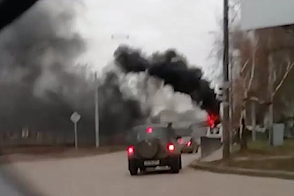 Автобус с 40 пассажирами загорелся в Таганроге