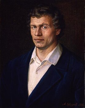 Неизвестный повредил картину Шилова в его галерее в Москве