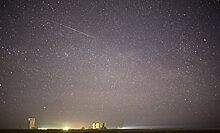 NASA опубликовало снимок падающего метеорита над Байконуром