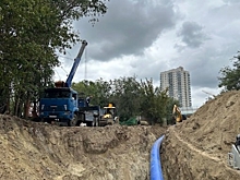 В центре Волгограда подходит к концу замена участка магистрального водовода