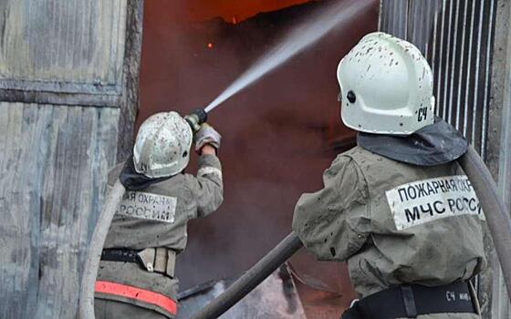 Больше часа два десятка человек тушили пожар в Куйбышевском районе Самары