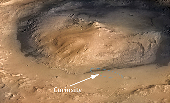 NASA опубликовало снимки марсохода Curiosity на поверхности Марса