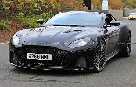 Aston Martin DBS Superleggera Volante попал в поле зрения фотошпионов