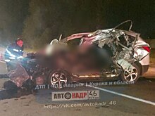 В Курске в ДТП погиб мужчина, ещё два человека пострадали