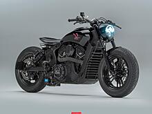 Агрессивный Road Runner на базе мотоцикла Indian Scout Sixty