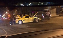 Фото: Желтый Porsche из Москвы разбили на дороге в Нижнем Новгороде