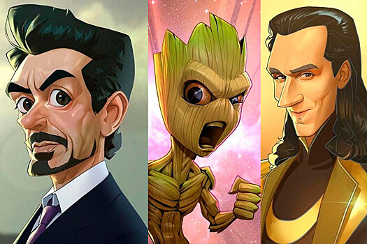 Смотрите, как выглядят супергерои Marvel в стиле мультиков Disney