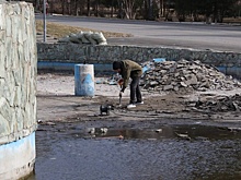Ремонт фонтана стартовал в кемеровской Кедровке