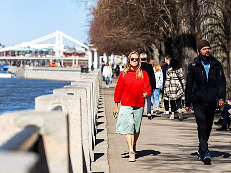 День 23 апреля стал самым теплым в Москве с начала года