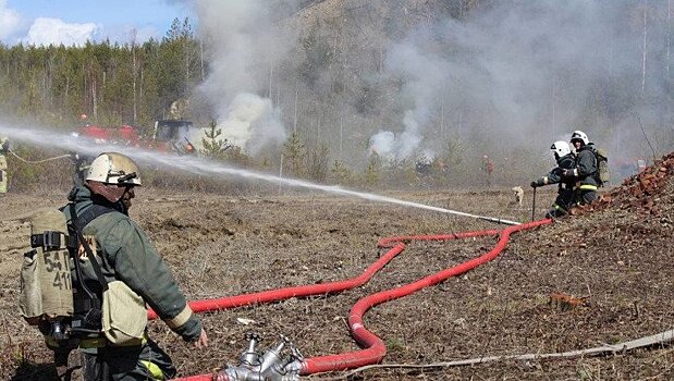 В Советске МЧС отработали навыки тушения лесного пожара