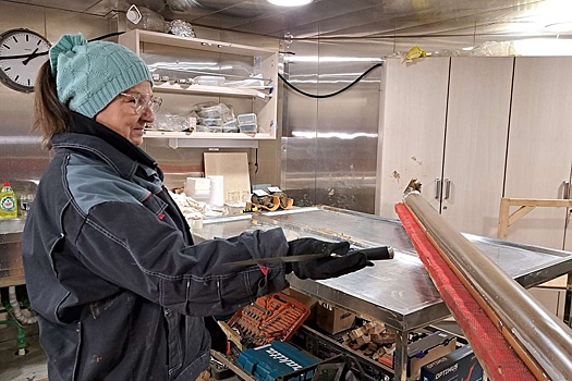 Геолог Елена Миролюбова ведет дневник полярной станции СП-42 специально для "РГ"