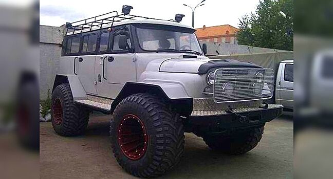 В Сети показали суровый внедорожник на базе УАЗ «Хантер» и ГАЗ-66