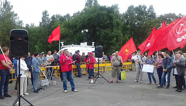 На северо-западе России прошли митинги против повышения пенсионного возраста