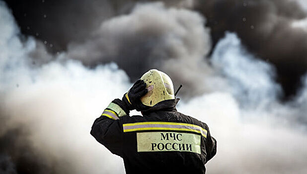 В Москве обрушился горящий ангар