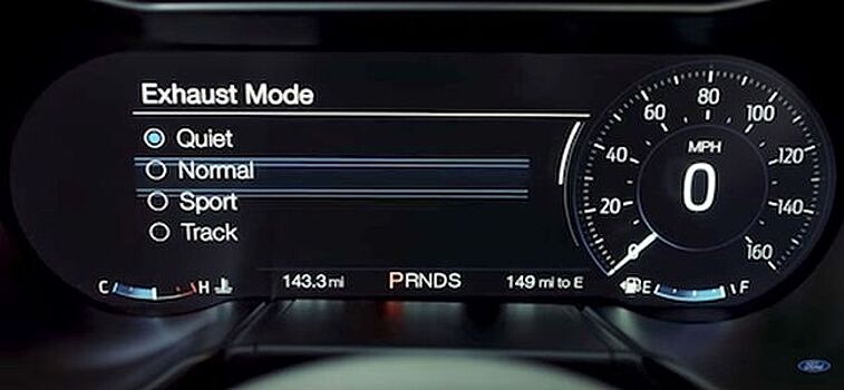 Новый Ford Mustang GT 2018 получит тихий выхлоп