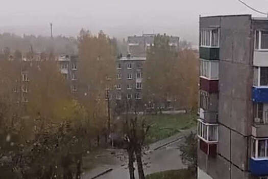 В Свердловской области после ливня выпал первый снег