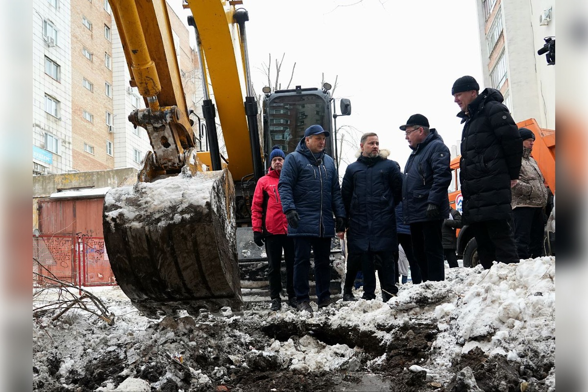 Иван Носков проверил устранение протечек трубопроводов в пяти районах Самары