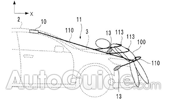 Honda запатентовала «невод» для ловли пешеходов