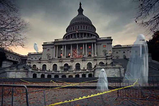 Белый дом в Хэллоуин опубликовал пост с призраками-демократами