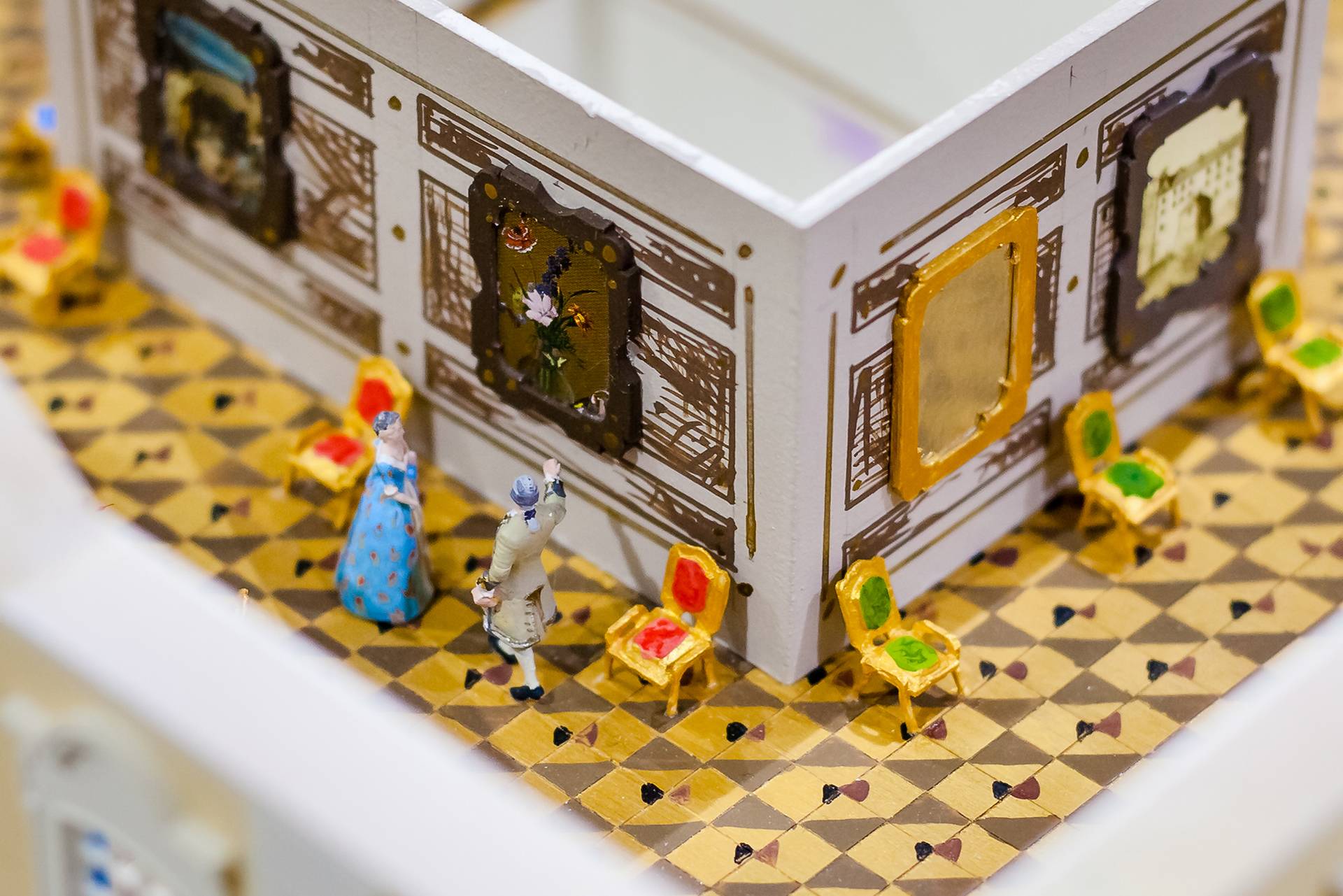 Петровская акватория внутри макета