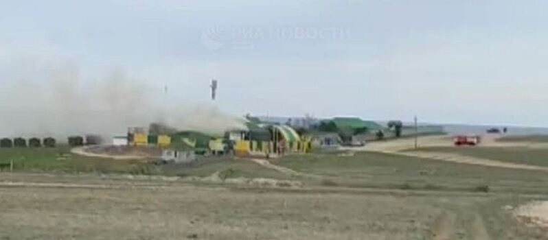В крымском поселке Оленевка ликвидировали пожар в дельфинарии