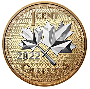 10-летие прекращения чеканки 1 канадского цента