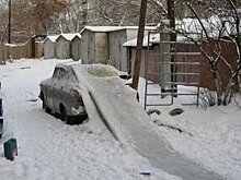 Зимние и новогодние автомобильные приколы