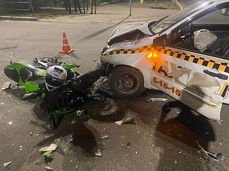 В ДТП с автомобилем пострадал молодой мотоциклист