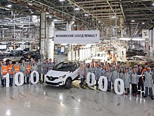 В Москве с конвейера сошел 100-тысячный кросс Renault Kaptur