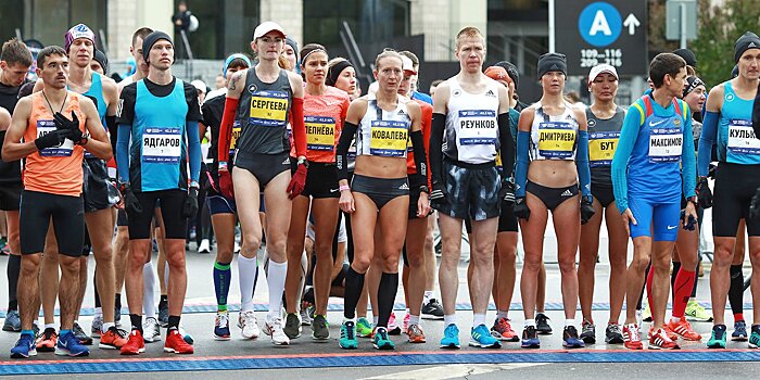 Названо число участников Московского марафона