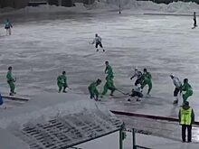 В матче чемпионата России хоккеисты забросили 20 голов в свои ворота