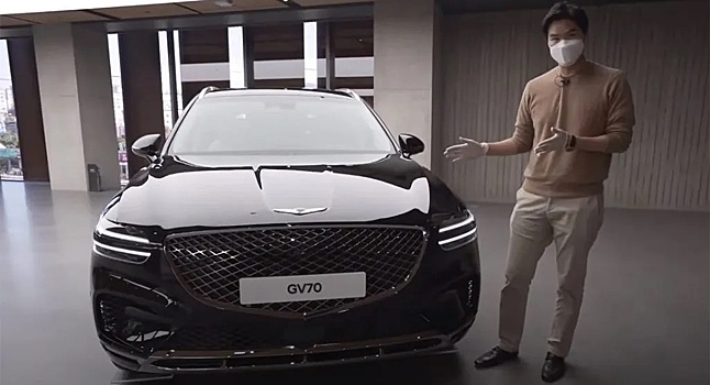  		 			Genesis GV70 2022 года выглядит еще лучше во плоти 		 	