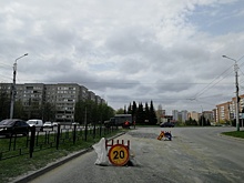 В Пензе на пр. Строителей восстановили поврежденный участок дороги