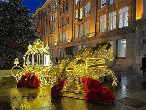 ​«Уральский клуб олигархов» установил под окнами мэрии Екатеринбурга золотых коней