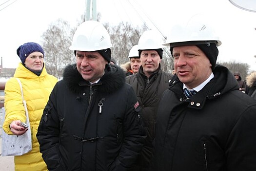 Министр транспорта России положительно оценил ход строительства нового моста в Ярославле