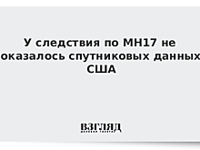 У следствия по МН17 не оказалось спутниковых данных США