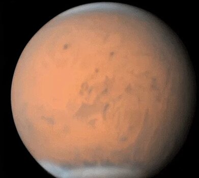 Пыльная буря на Марсе утихает