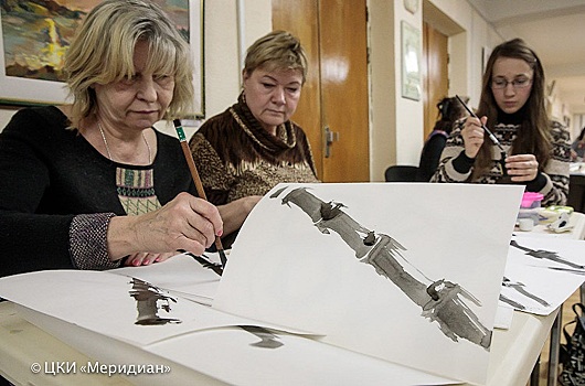 Жители Черемушек нарисуют бабмук в технике суми-э