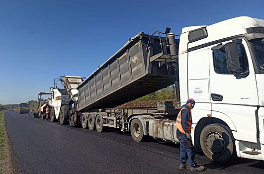 В Мучкапском округе по нацпроекту «Инфраструктура для жизни» завершают ремонт дороги