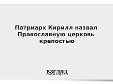 Патриарх Кирилл назвал Православную церковь крепостью