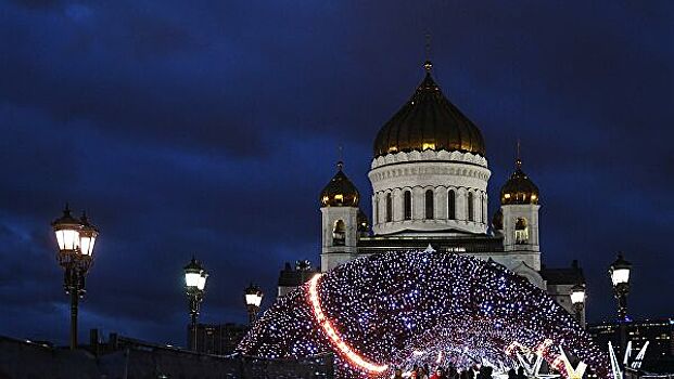 Рождественская ночь в Москве стала одной из самых теплых за столетие