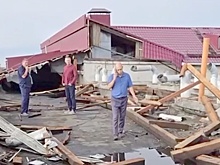 Ураган повредил больницу в Биробиджане