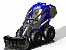 Компания Blaney выпустила мини-погрузчик, который может проехать через дверь