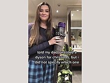 Блогерша попросила у отца прибор бренда Dyson и получила пылесос