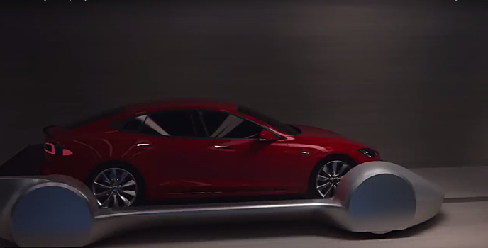 Илон Маск показал первое испытание туннеля для скоростных поездок