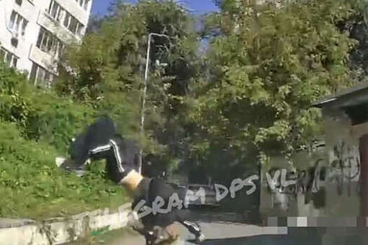 В Приморье на видео попало, как ребенок перевернулся в момент ДТП